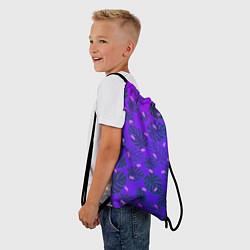 Рюкзак-мешок Неоновый Chill и пальмовые листья, цвет: 3D-принт — фото 2
