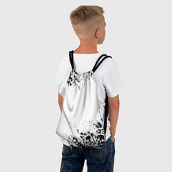 Рюкзак-мешок Выцветшие потёртости SKULLS, цвет: 3D-принт — фото 2