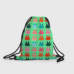 Рюкзак-мешок FUNNY BUNNIES, цвет: 3D-принт
