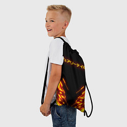 Рюкзак-мешок FAIRY TAIL FLAMING GEOMETRY, цвет: 3D-принт — фото 2