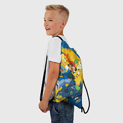 Рюкзак-мешок Эш Кетчум и его банда, цвет: 3D-принт — фото 2