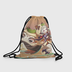 Рюкзак-мешок Sayu Genshin Impact, цвет: 3D-принт