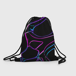 Рюкзак-мешок Неоновые линзы во тьме - Фиолетовый, цвет: 3D-принт
