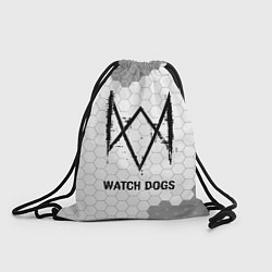Рюкзак-мешок Watch Dogs Glitch на темном фоне FS, цвет: 3D-принт