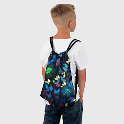 Рюкзак-мешок Color summer night Floral pattern, цвет: 3D-принт — фото 2