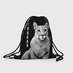 Рюкзак-мешок Cougar - wild cat, цвет: 3D-принт
