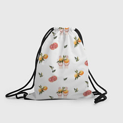 Рюкзак-мешок Узор Руки и Апельсины, цвет: 3D-принт