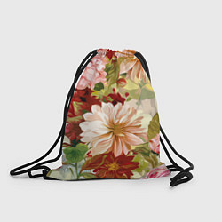 Рюкзак-мешок Цветочное настроение Цветочки, цвет: 3D-принт