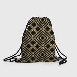 Рюкзак-мешок GOLD LUXURY Золотая абстракция, цвет: 3D-принт