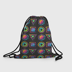 Рюкзак-мешок Геометрический яркий глитч, цвет: 3D-принт