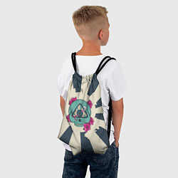 Рюкзак-мешок Психо-череп, цвет: 3D-принт — фото 2