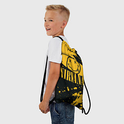 Рюкзак-мешок NIRVANA логотип и краска, цвет: 3D-принт — фото 2