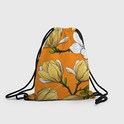 Рюкзак-мешок Удивительные летние тропические цветы с нераскрывш, цвет: 3D-принт