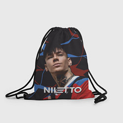 Рюкзак-мешок Нилетто и красно-синие разводы, цвет: 3D-принт