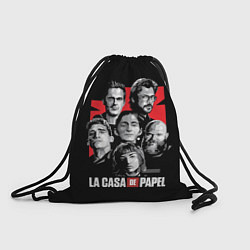 Рюкзак-мешок Бумажный дом La Casa De Papel, цвет: 3D-принт