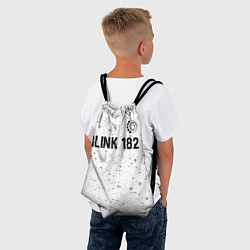 Рюкзак-мешок Blink 182 Glitch на светлом фоне, цвет: 3D-принт — фото 2