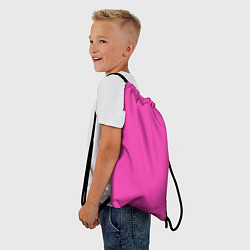 Рюкзак-мешок Яркий розовый из фильма Барби, цвет: 3D-принт — фото 2