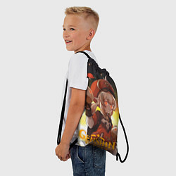 Рюкзак-мешок Девочка Кли с талантом пиротехника, цвет: 3D-принт — фото 2