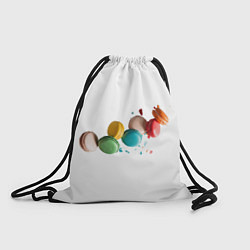 Рюкзак-мешок Полет макарунов, цвет: 3D-принт