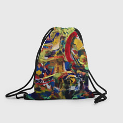 Рюкзак-мешок Смелые экспрессивные мазки краски, цвет: 3D-принт