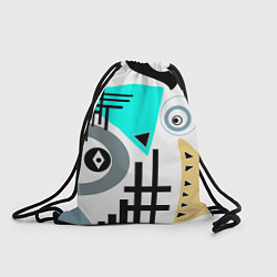 Рюкзак-мешок Абстрактный современный дизайн, цвет: 3D-принт