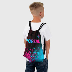 Рюкзак-мешок Portal Neon Gradient, цвет: 3D-принт — фото 2