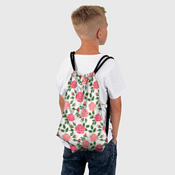 Рюкзак-мешок SOFT PINK ROSES, цвет: 3D-принт — фото 2