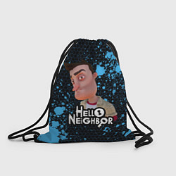 Рюкзак-мешок Hello Neighbor Привет сосед Ник Рот, цвет: 3D-принт
