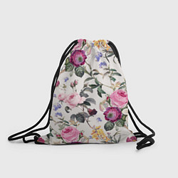Рюкзак-мешок Цветы Сказочные Розы и Герберы, цвет: 3D-принт
