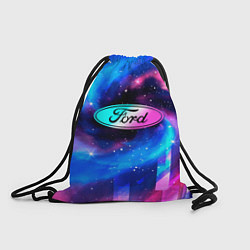 Рюкзак-мешок Ford Неоновый Космос, цвет: 3D-принт
