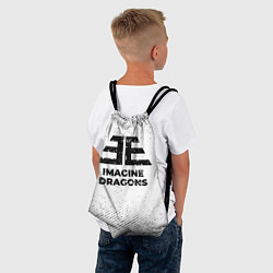 Рюкзак-мешок Imagine Dragons с потертостями на светлом фоне, цвет: 3D-принт — фото 2