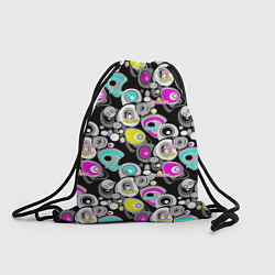 Рюкзак-мешок Sport and fitness dark background, цвет: 3D-принт