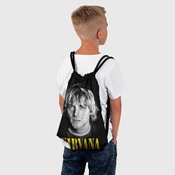 Рюкзак-мешок Nirvana - Kurt Donald Cobain, цвет: 3D-принт — фото 2