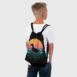 Рюкзак-мешок Ретро утка, цвет: 3D-принт — фото 2