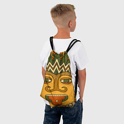 Рюкзак-мешок Polynesian tiki CHILLING, цвет: 3D-принт — фото 2