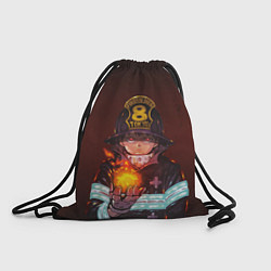 Рюкзак-мешок Синра Кусакабэ - Пламенный отряд, цвет: 3D-принт