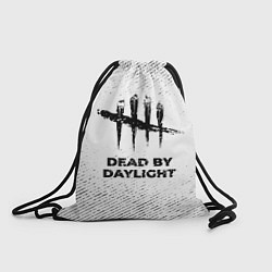 Рюкзак-мешок Dead by Daylight с потертостями на светлом фоне, цвет: 3D-принт