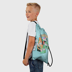 Рюкзак-мешок Бродяга с друзьями, цвет: 3D-принт — фото 2