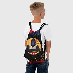 Рюкзак-мешок Карате горилла, цвет: 3D-принт — фото 2