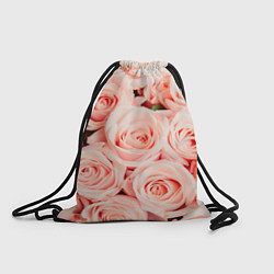 Рюкзак-мешок Нежно - розовые Розы, цвет: 3D-принт