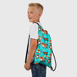 Рюкзак-мешок Indian children, цвет: 3D-принт — фото 2