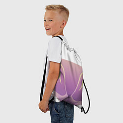 Рюкзак-мешок Кроль сиреневый, цвет: 3D-принт — фото 2