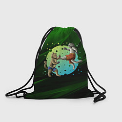Рюкзак-мешок Кошачий бой - карате, цвет: 3D-принт