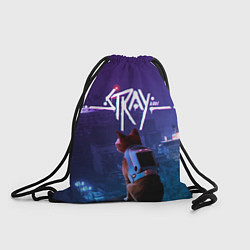 Рюкзак-мешок Stray кот неон, цвет: 3D-принт