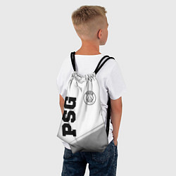 Рюкзак-мешок PSG sport на светлом фоне: символ и надпись вертик, цвет: 3D-принт — фото 2