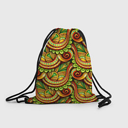 Рюкзак-мешок Летние объемные узоры, цвет: 3D-принт