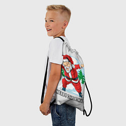 Рюкзак-мешок Dab Santa Merry Christmas, цвет: 3D-принт — фото 2