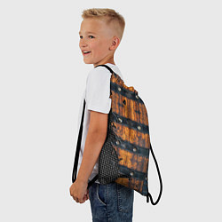 Рюкзак-мешок Металлическая клепаная обшивка, цвет: 3D-принт — фото 2