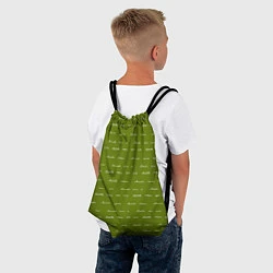 Рюкзак-мешок Зелёная любовь, цвет: 3D-принт — фото 2