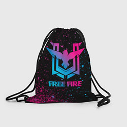 Рюкзак-мешок Free Fire - neon gradient, цвет: 3D-принт